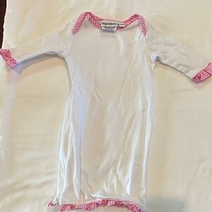 Charming White and Pink Kids Nightgown